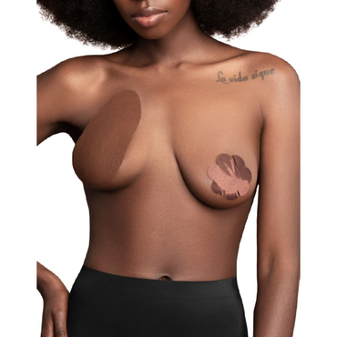 Bye Bra Breast Lift Pads with 3 Pairs of Satin Cups D/F – Bra – Cup A-C BEIGE – product photo 2