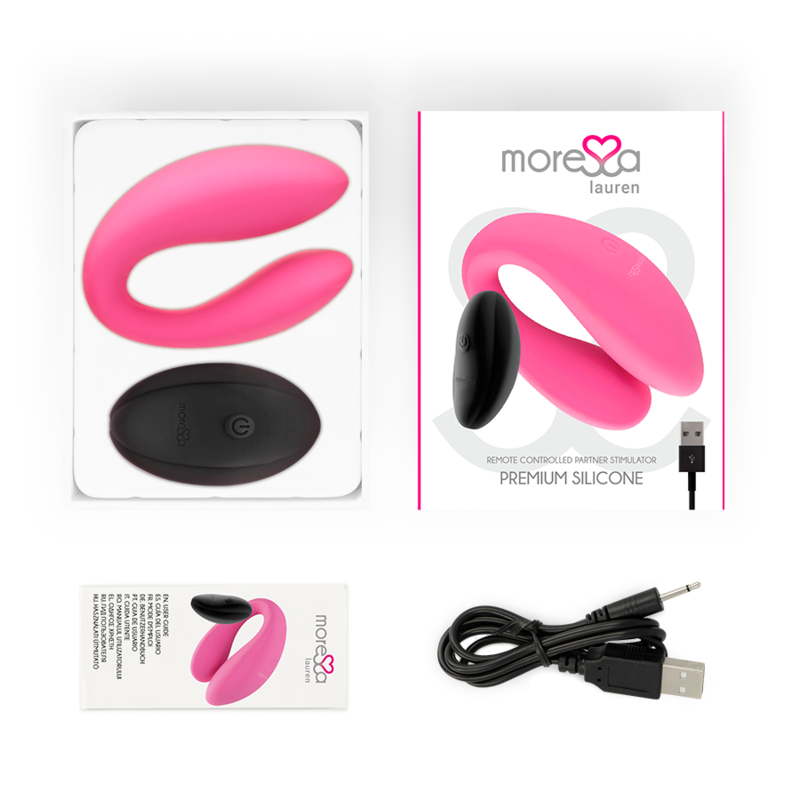 MORESSA - Lauren Remote Control Dual Vibrator for Couples by DelighToy