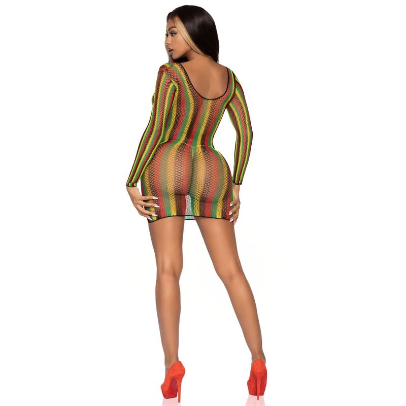 LEG AVENUE - Rasta Mini Dress – One Size