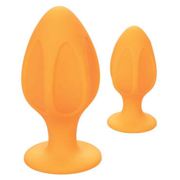 California Exotics Cheeky Textured Butt Plug with Suction Base – Butt Plugs – GREEN – product photo 2
