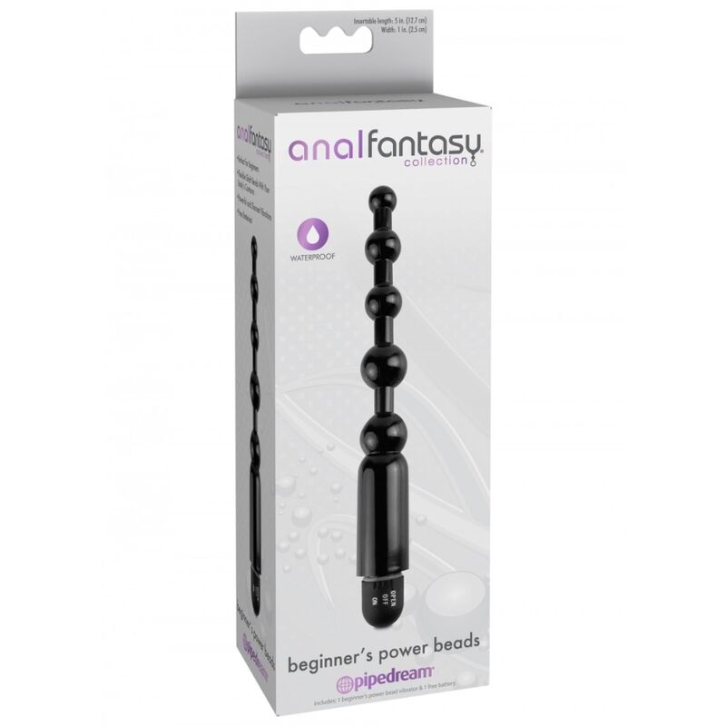Explore anal play with Anal Fantasy Vibrating Balls Beginners. Flexible beads, multi-speed vibrations, body-safe design, and perfect for beginners. Discover new sensations!3