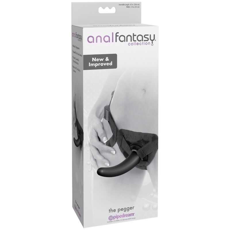 Discover the pleasure of anal play with the Anal Fantasy Slim Dildo Harness. Beginner-friendly, curved design, adjustable straps, and phthalate-free. Perfect for new sensations.3