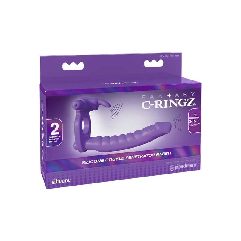 DelighToys - Silicone Double Penetrator Vibrating Ring