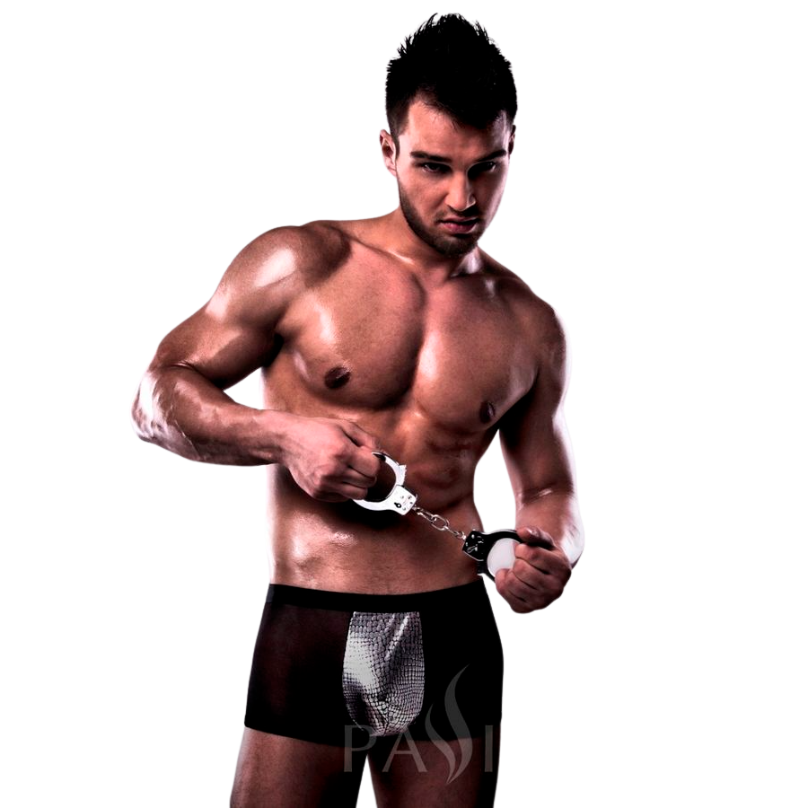 Passion - 002 Men Metal Black Lingerie S/M