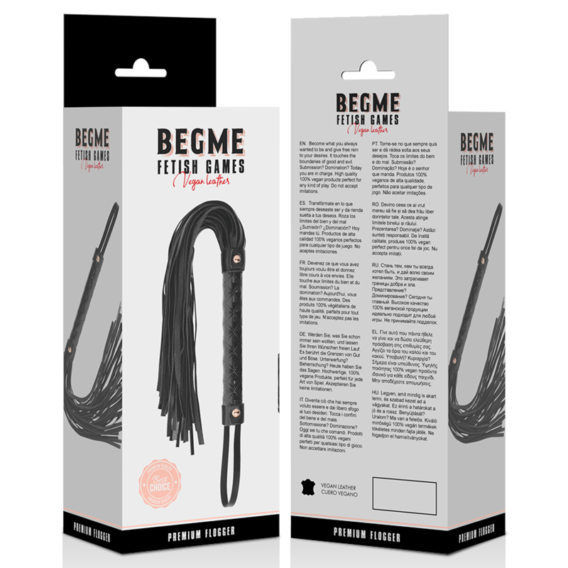 Begme - Black Edition Vegan Leather Flogger