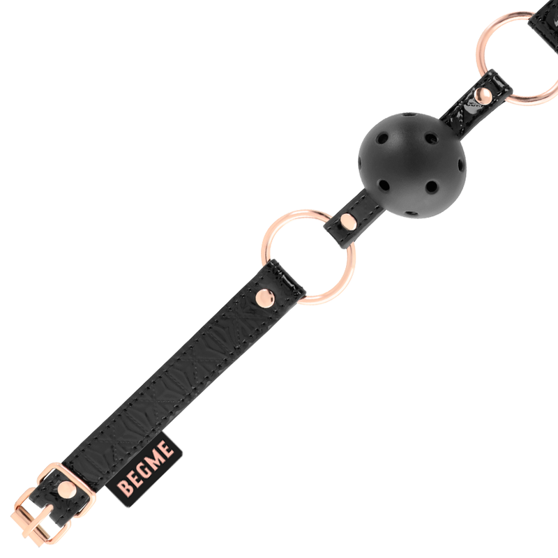Begme - Black Edition Ball Gag Vegan Leather