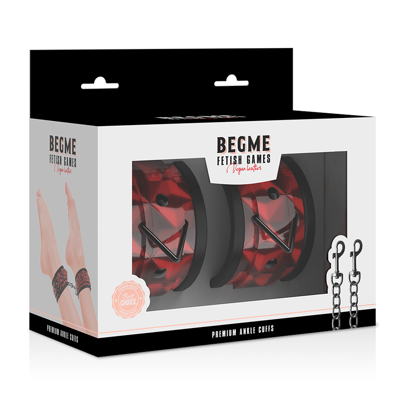 Begme - Red Edition Premium Ankle Cuffs With Neoprene Lining
