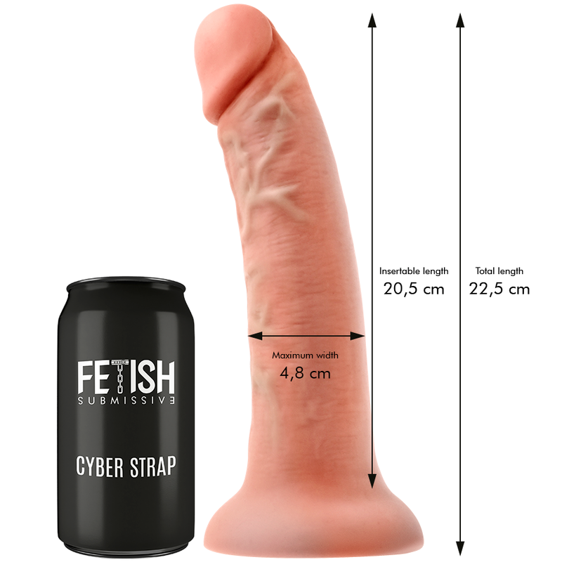 Fetish Submissive Cyber Strap - Harness With Remote Control Dildo Watchme L Technology