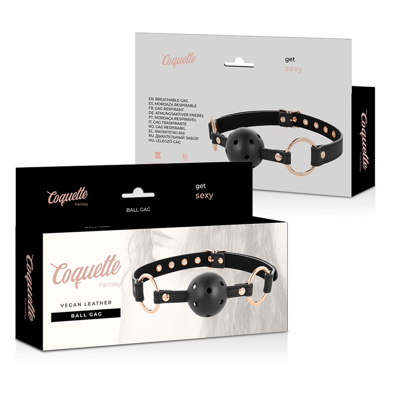 COQUETTE CHIC DESIRE - Breathable Vegan Leather Gag by DelighToys
