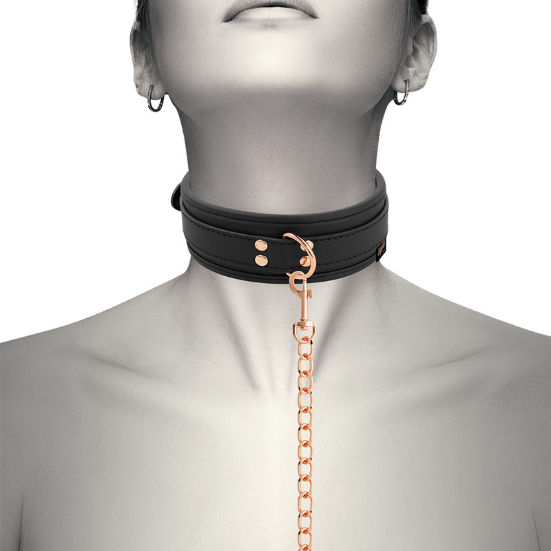COQUETTE CHIC DESIRE - Vegan Leather Fantasy Necklace with Neoprene