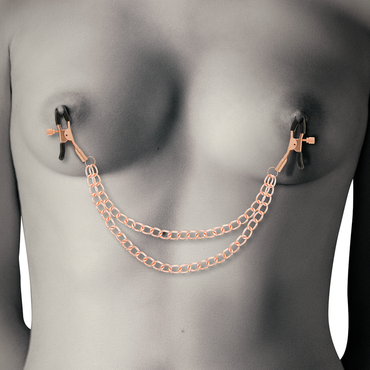 DelighToys - Coquette Chic Desire Fantasy Metal Nipple Clips Chain