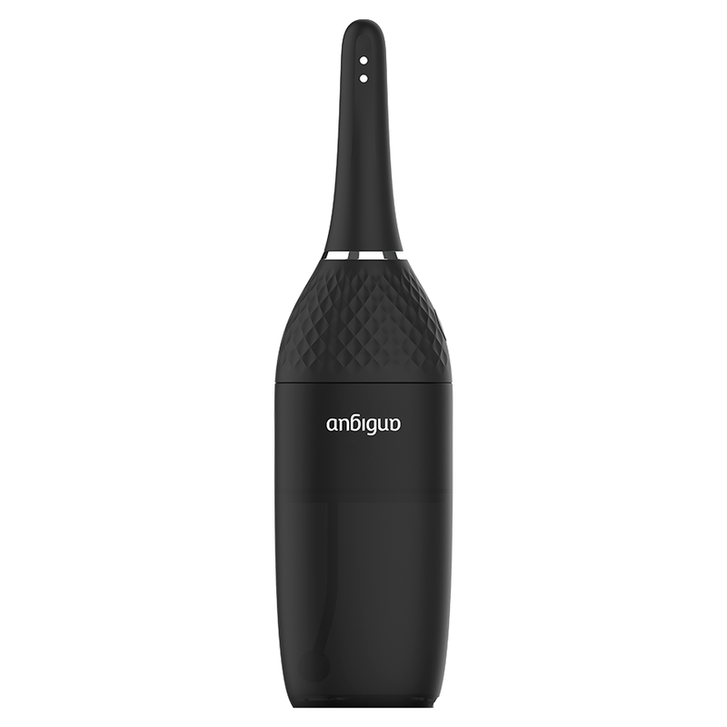 Enjoy safe and hygienic anal play with the Anbiguo Automatic Anal Cleaner. 5-speed flow, 360° spray, 210ml capacity, magnetic charging, and leak-free design.2