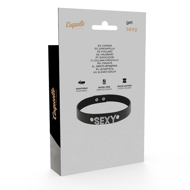 DelighToys - Coquette – Chic Desire Adjustable Vegan Leather Choker