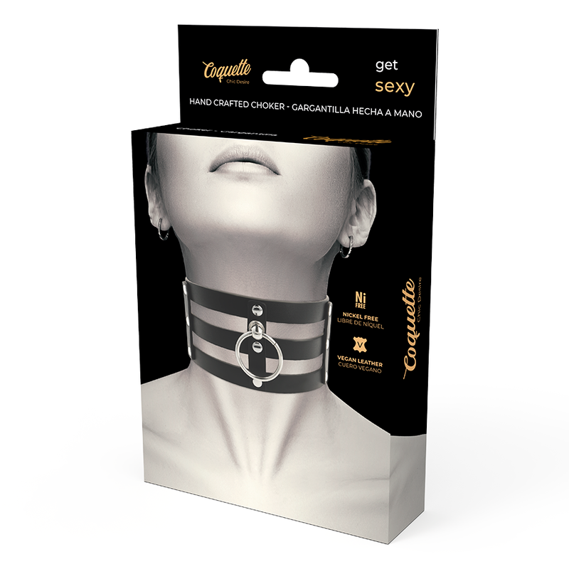 DelighToys - Coquette – Chic Desire Vegan Leather Adjustable Choker