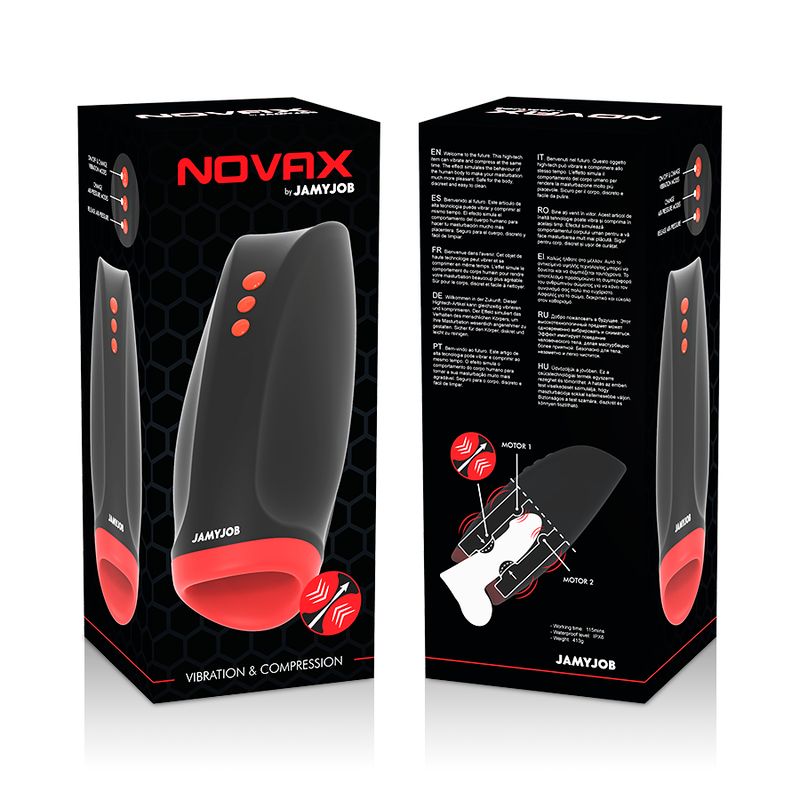 JAMYJOB - Novax Masturbator Vibration and Compression by DelighToys