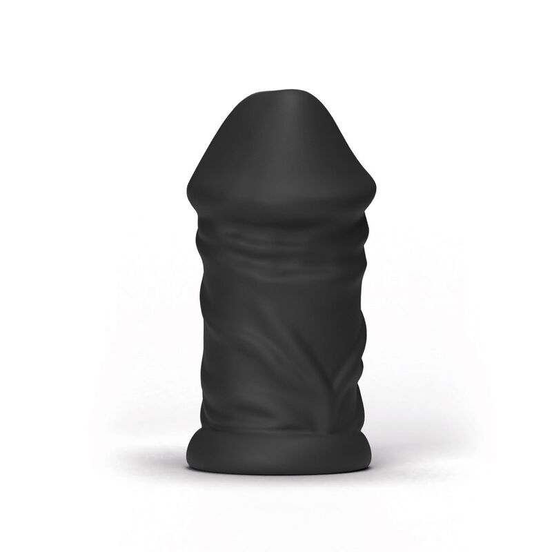 Experience deep, lifelike sensations with the All Black Masturbator Male. Realistic, veiny design and tight passage. Body-safe and made in Belgium for intense satisfaction.3