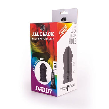 Experience deep, lifelike sensations with the All Black Masturbator Male. Realistic, veiny design and tight passage. Body-safe and made in Belgium for intense satisfaction.2