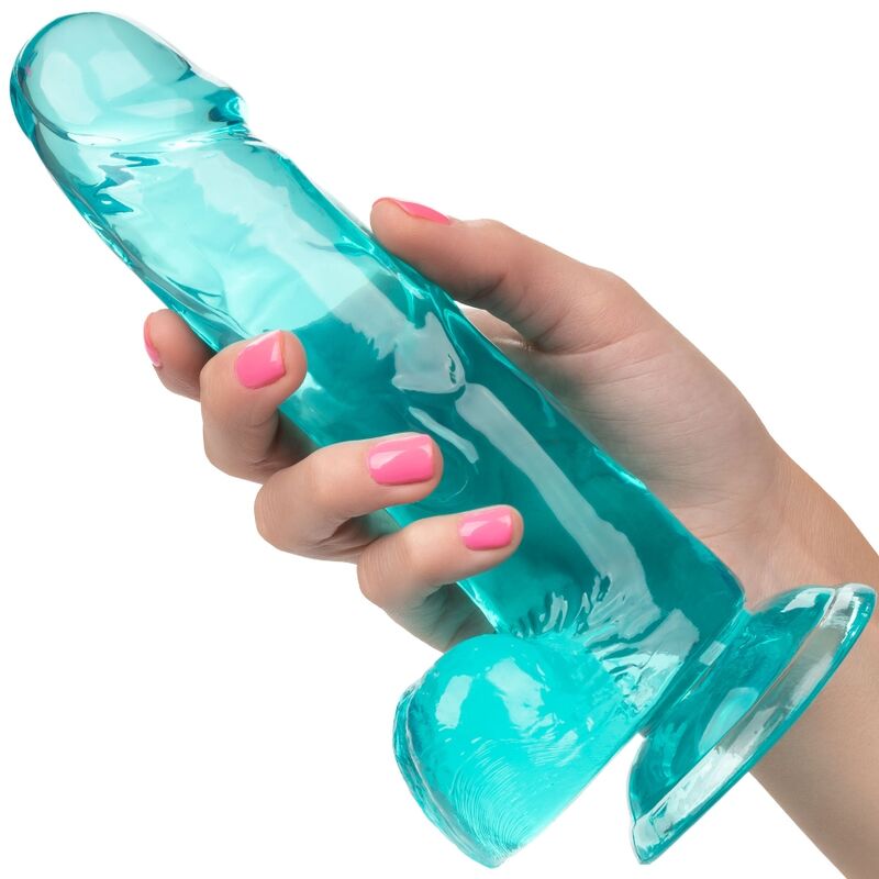 California Exotics - Size Queen Dildo Blue 15.3 Cm