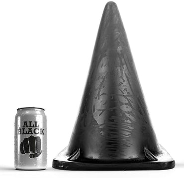 Experience intense stretching with the All Black Triangular Butt Plug. Unique shape, extra-large size, and body-safe material. Perfect for advanced users.1