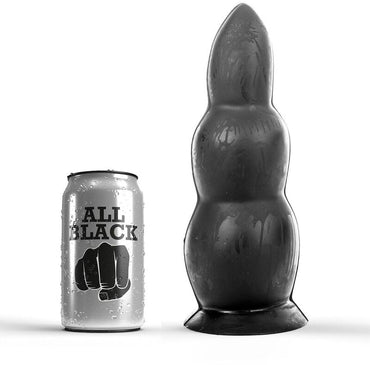 Experience intense pleasure with the All Black Anal Plug Penetrator. Gradually thickens for extreme sensation. Body-safe and compatible with water or silicone lubricants.1