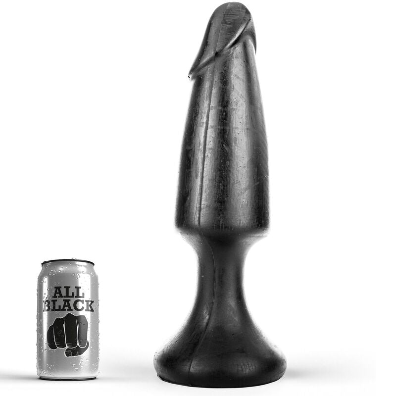 Experience intense fullness with the All Black Butt Plug Dildo. Realistic design, large size, and body-safe. Perfect for deep stretching. Compatible with all lubricants.1