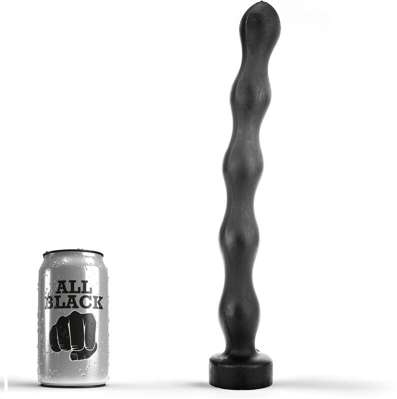Enjoy dynamic sensations with the All Black Anal Plug Ball. Five graduated balls for varied stretching. Body-safe, waterproof, and compatible with all lubricants.1