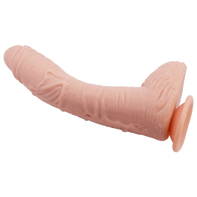 Baile Alex Realistic Dildo features lifelike design, curved shaft, soft TPR skin, and strong suction cup for hands-free, G-spot or prostate stimulation.7