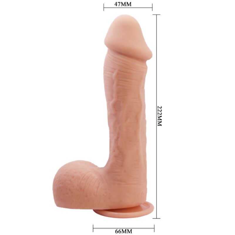 Experience realistic pleasure with Baile Johnson Realistic Skin Dildo. Soft TPR, veiny texture, and suction base. Ships UK & EU. Order now!2