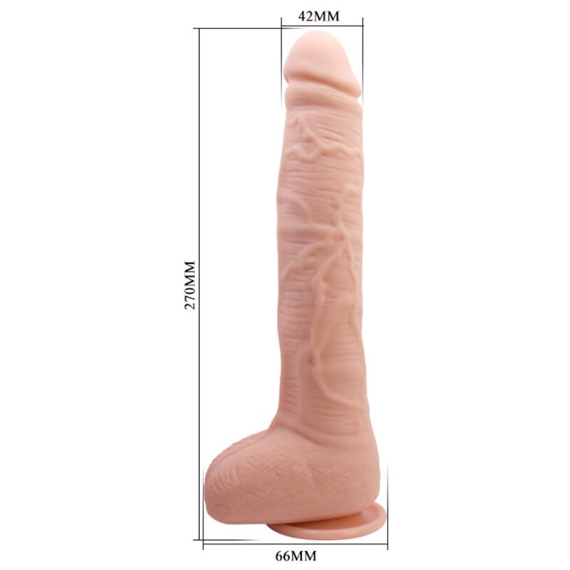Enjoy lifelike sensations with Baile Flexible Realistic Dildo featuring suction cup base. Ships UK & EU. Order now for flexible, hands-free pleasure!7