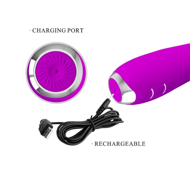 PRETTY LOVE - Molly Vibrator with Rechargeable Rotation by DelighToys