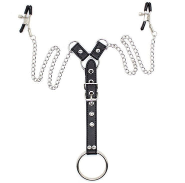 OHMAMA - Nipple Clamps Chains and Adjustable Ring by DelighToys