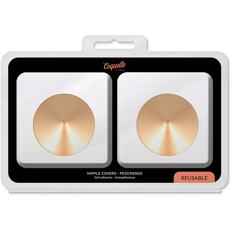 COQUETTE CHIC DESIRE - Golden Circle Nipple Covers by DelighToys