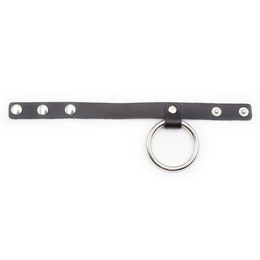OHMAMA - Leather Necklace Metal Ring by DelighToys