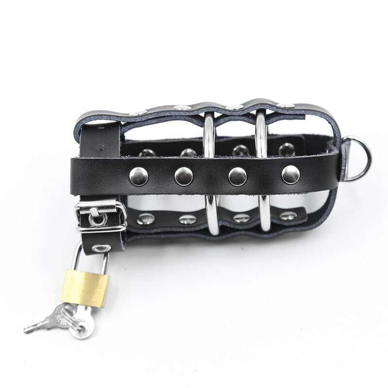 OHMAMA - Leather Sheath Metal Rings and Padlock by DelighToys