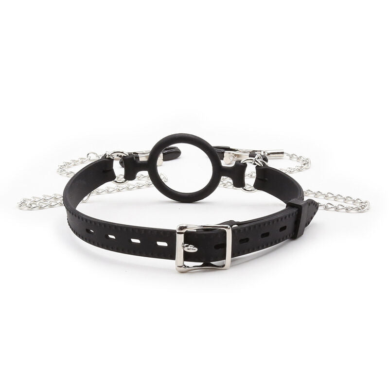 OHMAMA - Ring Gag Chains and Nipple Clamps by DelighToys