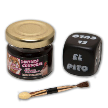 DelighToys - Diablo Picante – Edible Chocolate Body Paint and Dice Set