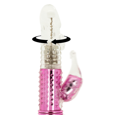 OHMAMA - Rotating Vibrator with Clitoral Stimulator by DelighToys