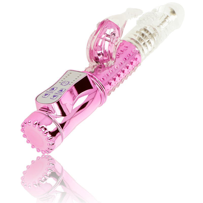 OHMAMA - Rotating Vibrator with Clitoral Stimulator by DelighToys