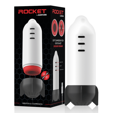 JAMYJOB - Rocket Masturbator Soft Compression Technology and Vibration – Male Masturbators – product photo 2