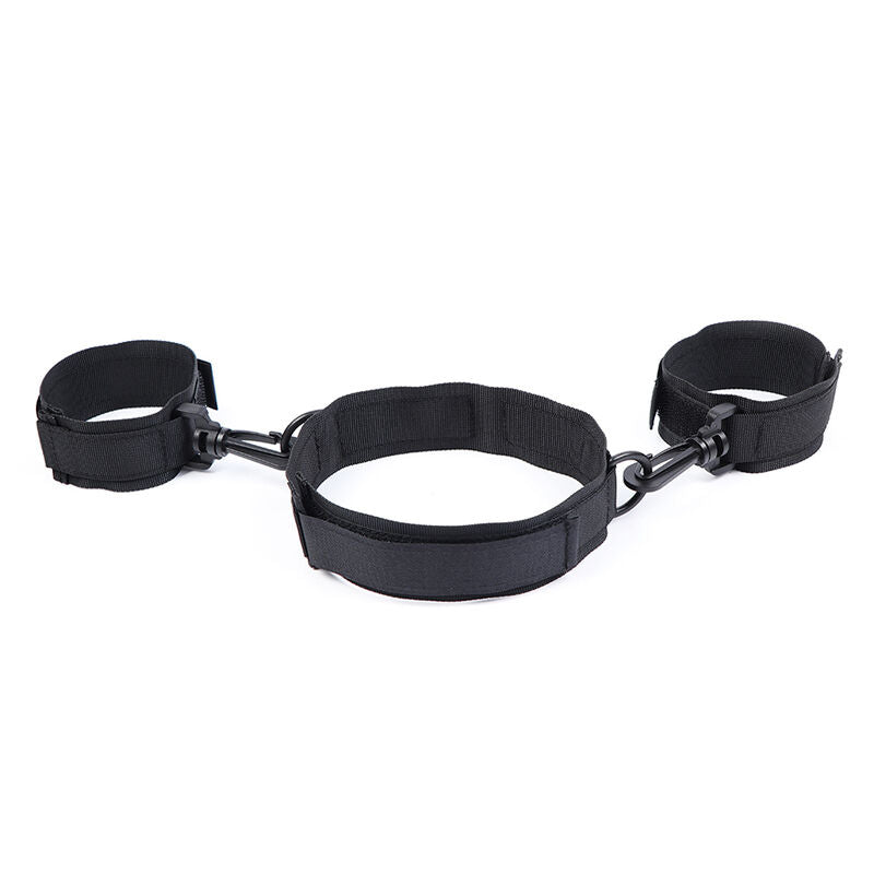 OHMAMA - Nylon Handcuffs and Adjustable Collar by DelighToys