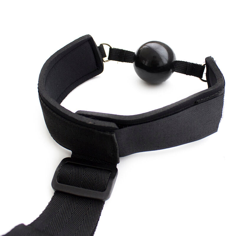 OHMAMA - Fetish Neoprene Gag Handcuffs by DelighToys