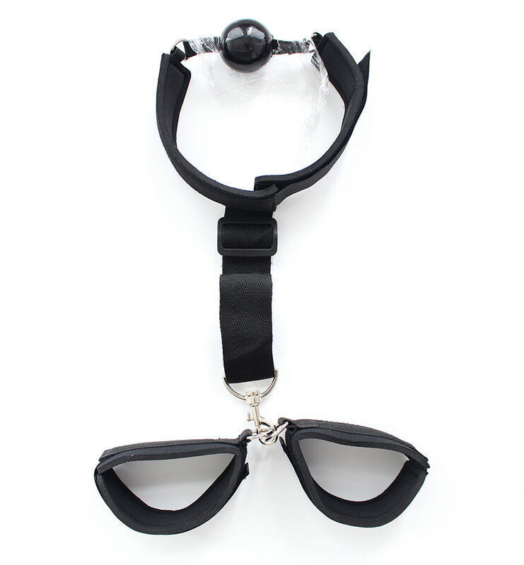 OHMAMA - Fetish Neoprene Gag Handcuffs by DelighToys