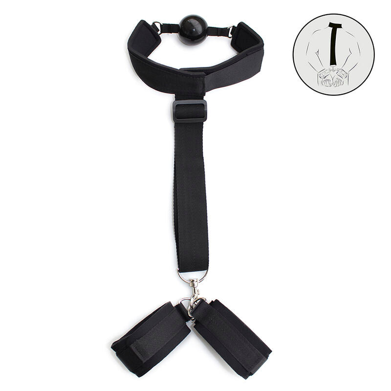OHMAMA - Fetish Neoprene Gag Handcuffs by DelighToys