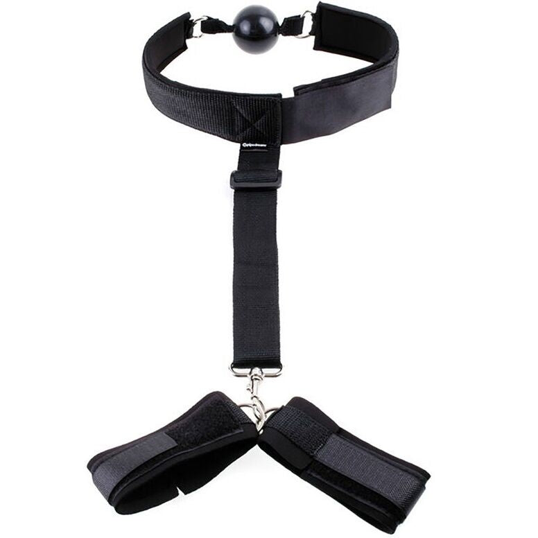 OHMAMA - Fetish Neoprene Gag Handcuffs by DelighToys
