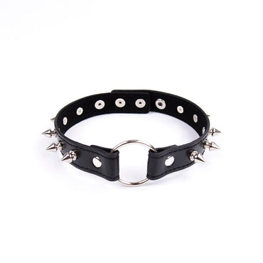 OHMAMA - Fetish Spikes Punk Collar by DelighToys