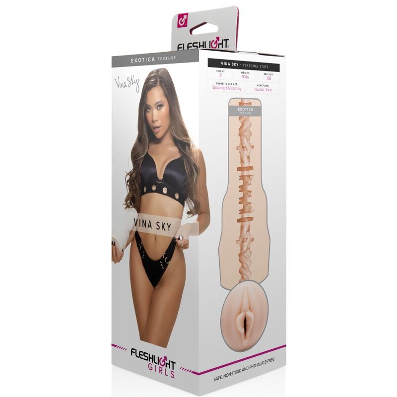 FLESHLIGHT - DelighToys Vina Sky Exotica Texture Vagina Male Masturbator