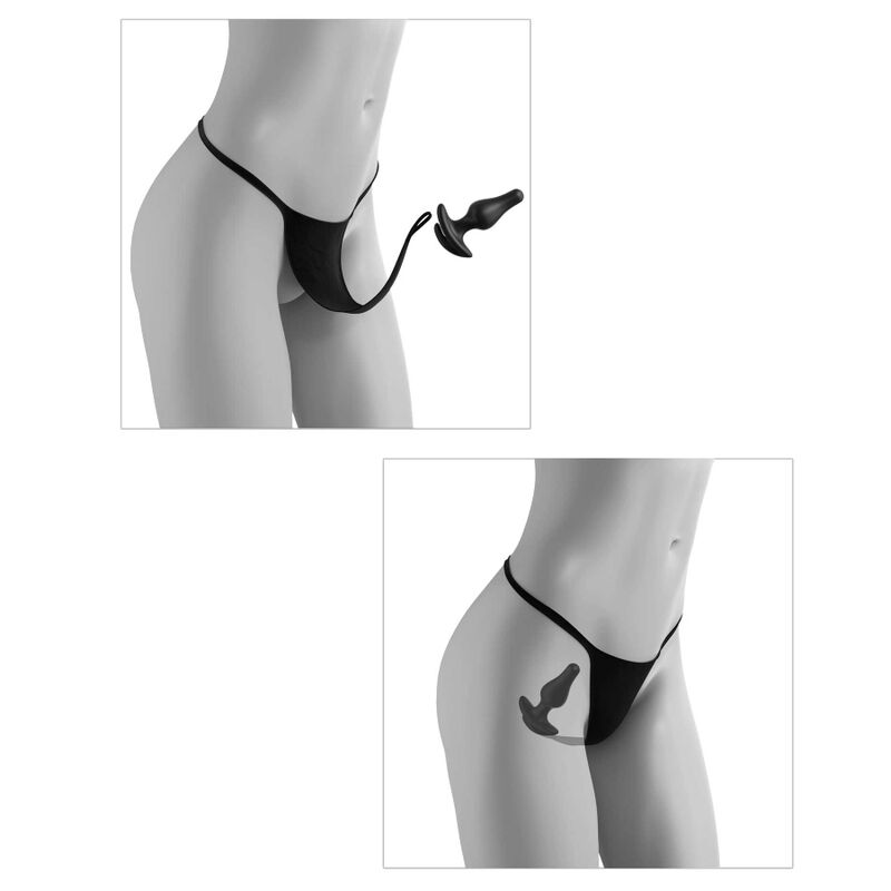 Hook Up Panties - Crotchless Pleasure Pearls Size Xl/Xxl