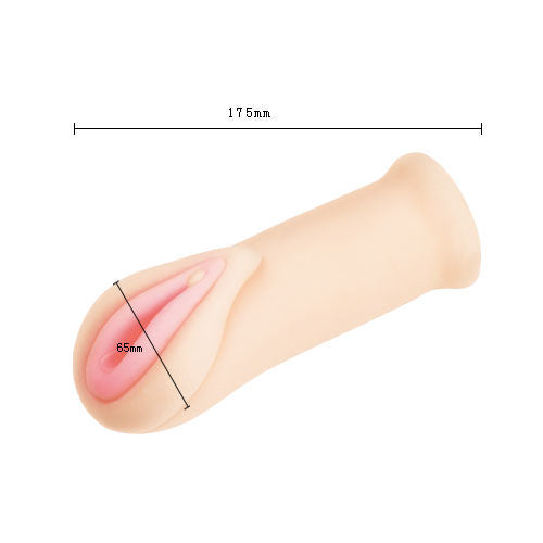 Baile Delicious Vagina Male Masturbator offers real-feel TPR texture, 3D internal stimulation, and a snug fit. Size: 15cm x 6cm. Boost pleasure with lifelike sensation.2