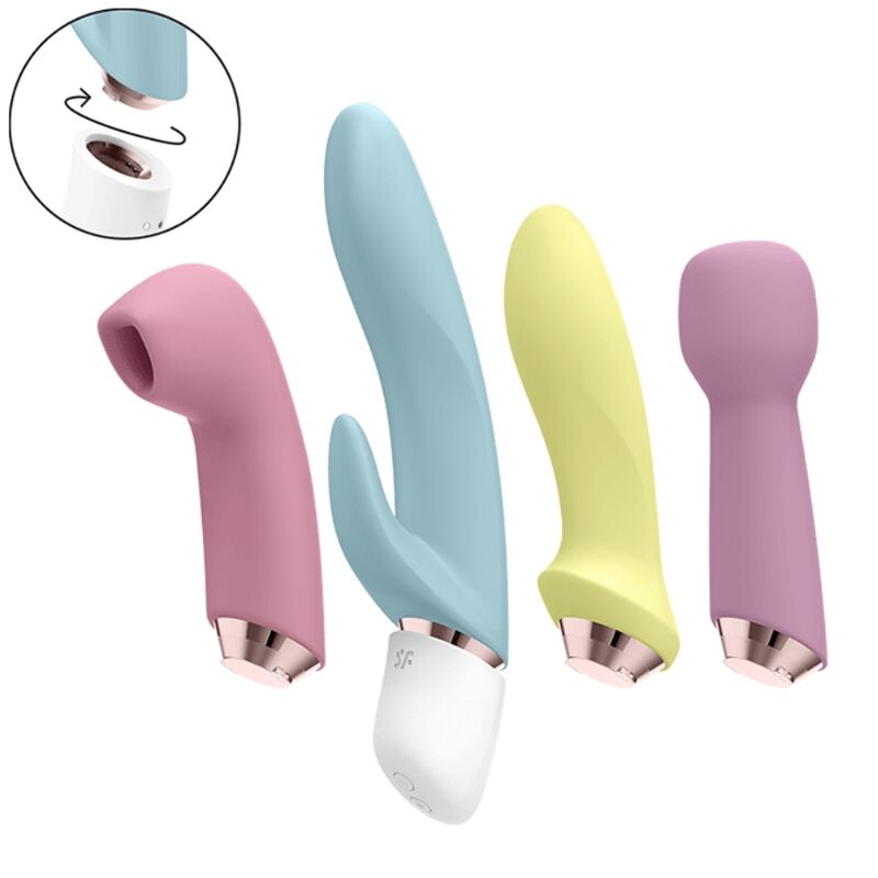 SATISFYER - DelighToys Satisfyer Marvelous Four Vibrator & Air Pulse Set