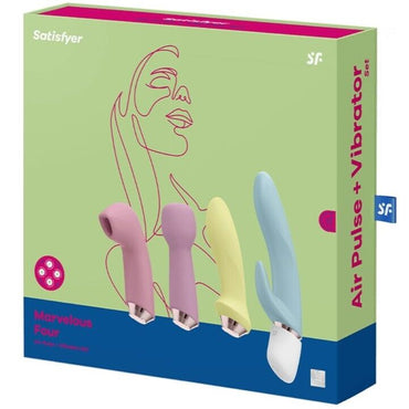 SATISFYER - DelighToys Satisfyer Marvelous Four Vibrator & Air Pulse Set